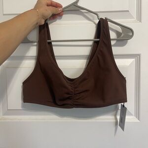 Ruched Scoop Neck Bra from WeWoreWhat